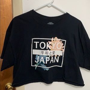 3 T-shirts, 1 crop top, 1 active wear hoodie